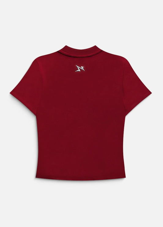 Rhinestone Baddie Baby Tee - Red
