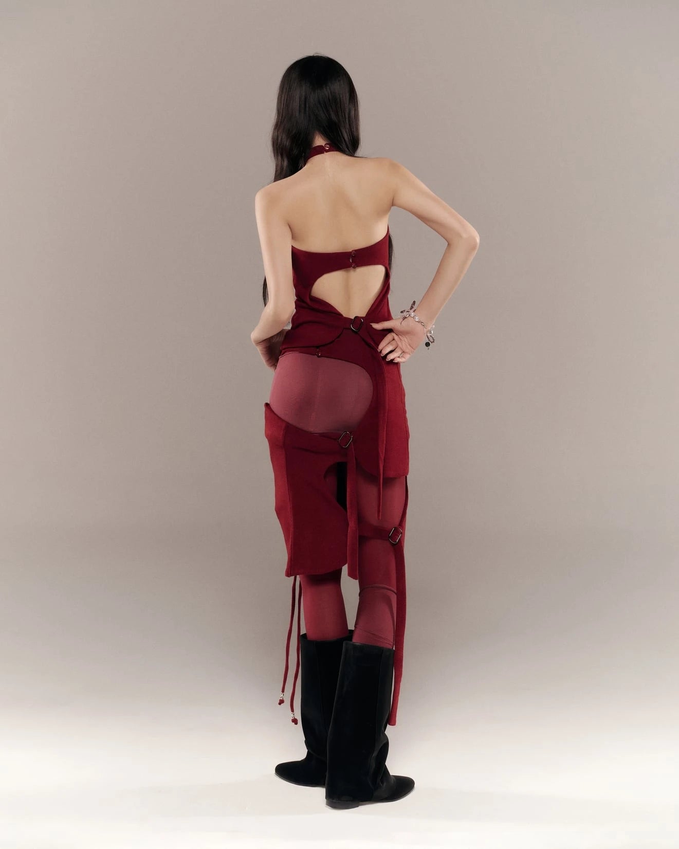 Cherie Halter Top - Red