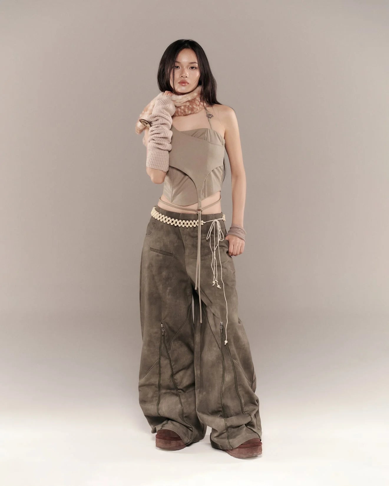 Lullaby Halter Top - Moss Green