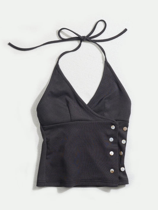 Nacre Button Halter