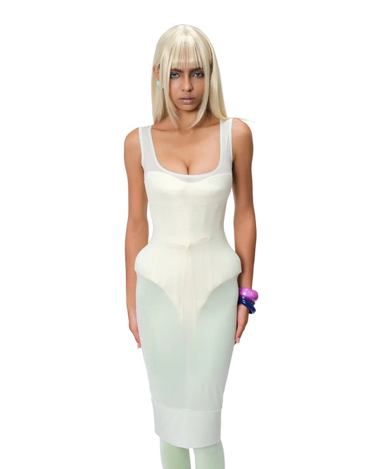 Pastel Sheer Cover Dress