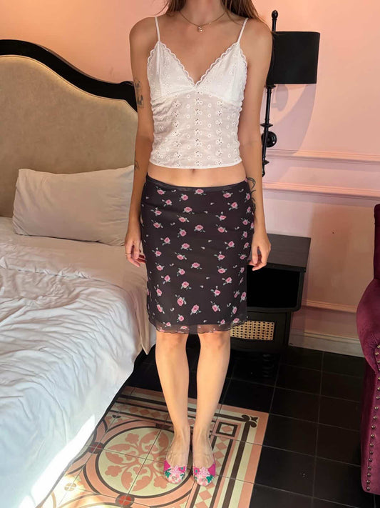 Mesh Midi Skirt