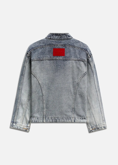 Contoured Denim Jacket - Blue