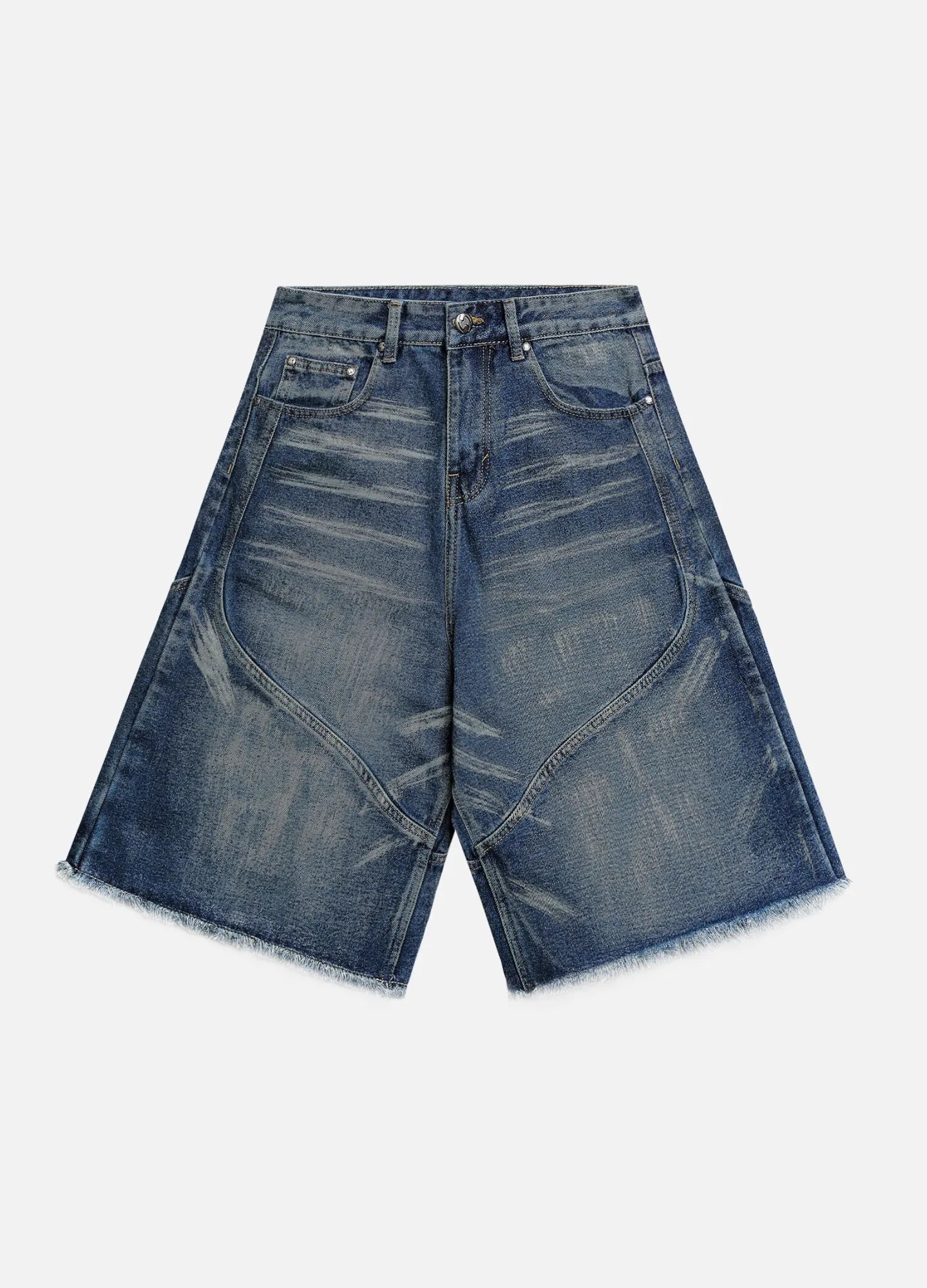 Rebel Edge Jorts - Washed Blue