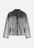 Contoured Denim Jacket - Grey