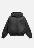 Patch Hoodie - Washed Black