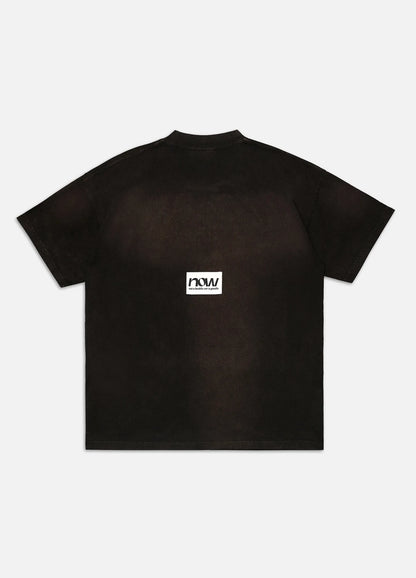 Shadow Pigment Washed Tee - Brown