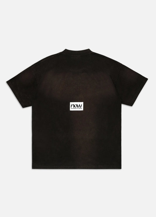 Shadow Pigment Washed Tee - Brown