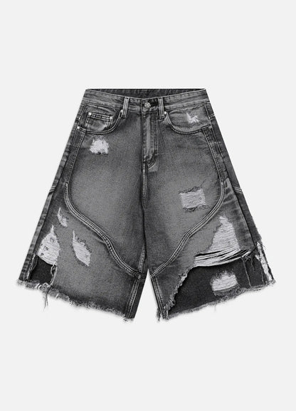 Rebel Edge Jorts - Washed Black