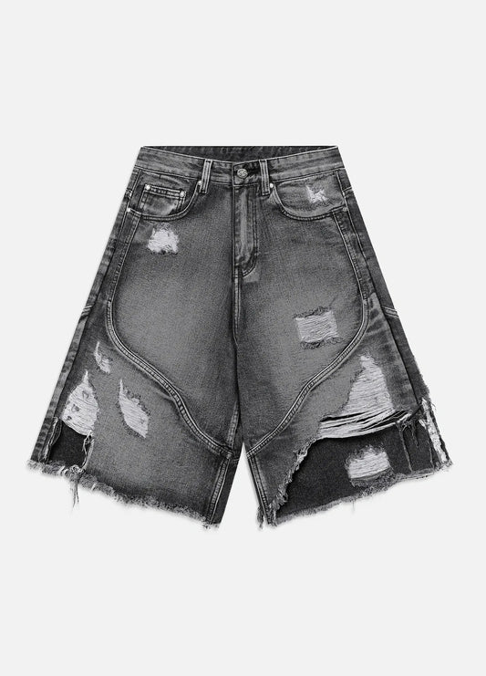 Rebel Edge Jorts - Washed Black