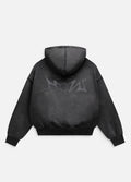 Patch Hoodie - Washed Black