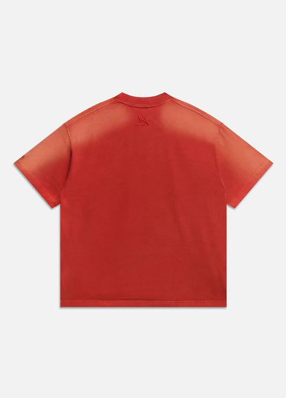 Metal Blur Tee - Washed Red