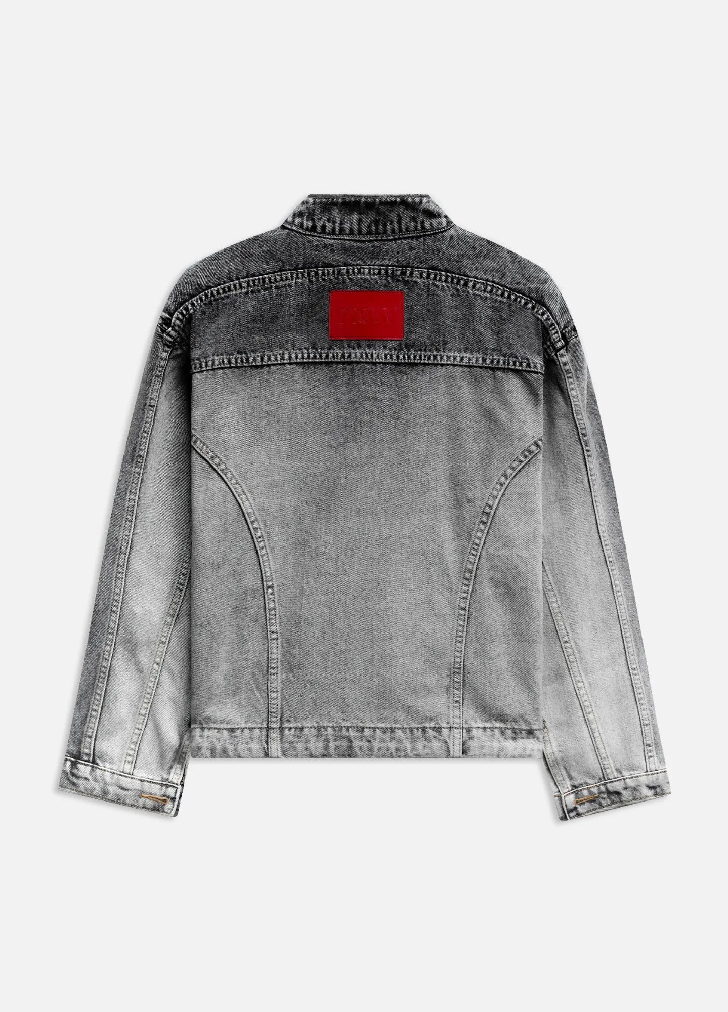 Contoured Denim Jacket - Grey
