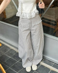 Striped Denim Pants