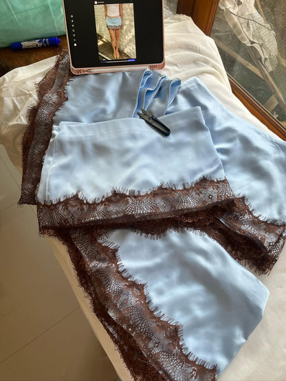 Blue Mini Skirt