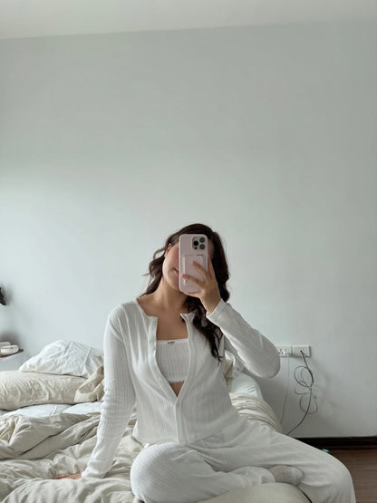 White Snow Sleepwear Set