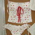 Berry Tankini White