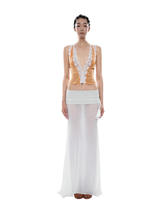 Crey Top - Orange