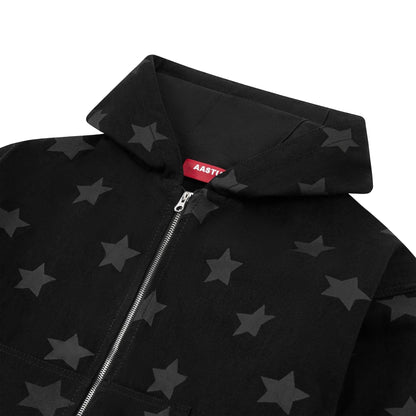 AA Superstar Denim Hoodie - Black