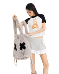 Grey Coton Rabbit Bag