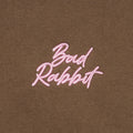Logo Rabbit Zip Hoodie - Brown