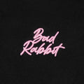 Logo Rabbit Zip Hoodie - Black