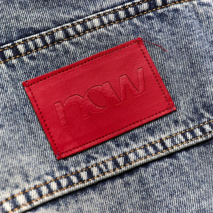Contoured Denim Jacket - Blue