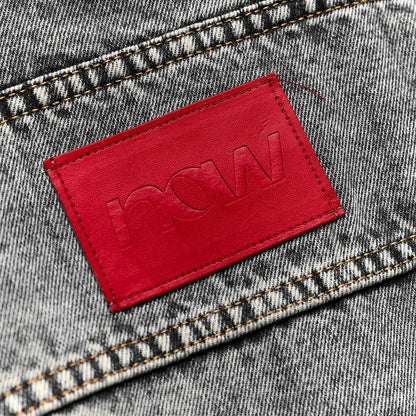 Contoured Denim Jacket - Grey