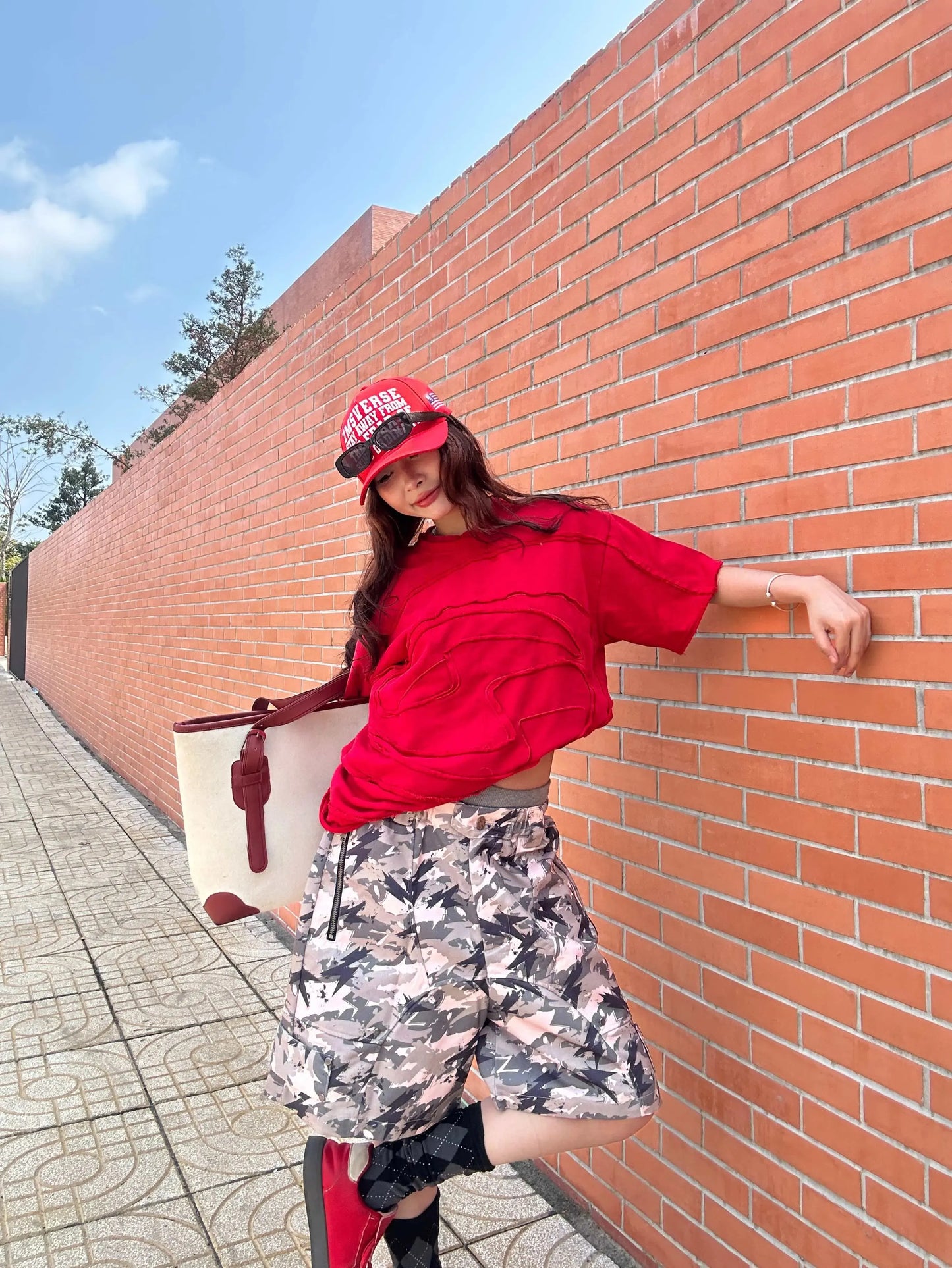 Patch Tee - Red