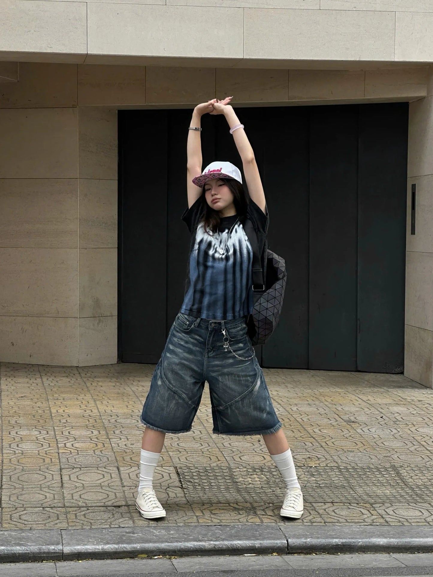 Rebel Edge Jorts - Washed Blue