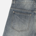 Wide Fit Denim Shorts - Washed Blue