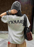 N Logo Knit Tee - Grey