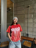 Metal Blur Tee - Washed Red