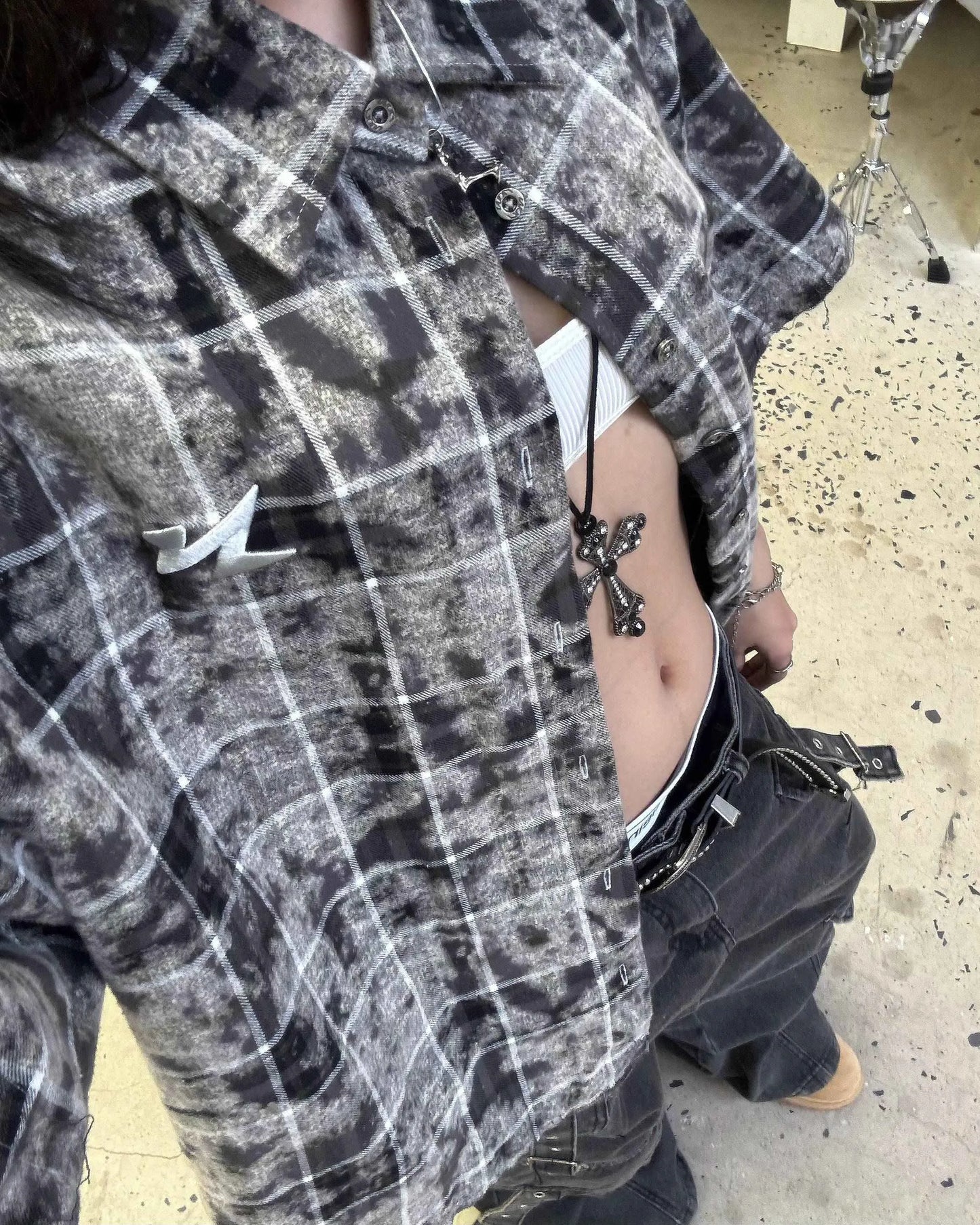 Haze Check Shirt - Graphite