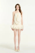 Lemon Crème Mini Dress