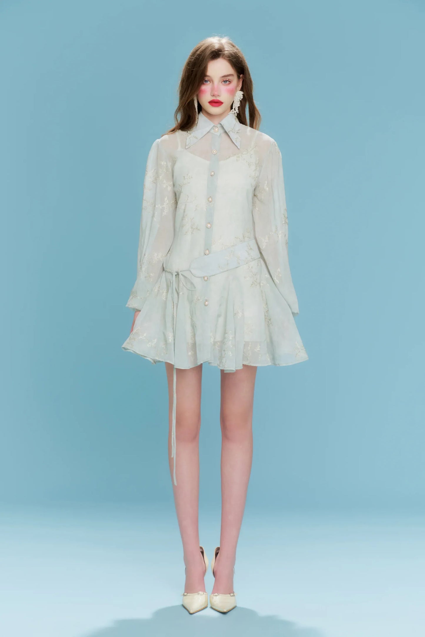 Élise Mint Mini Dress