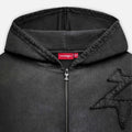 Patch Hoodie - Washed Black