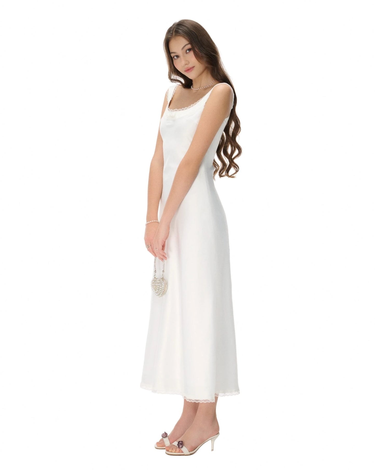 Pearl Daisy Silky Dress
