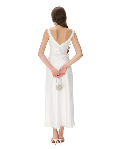 Pearl Daisy Silky Dress