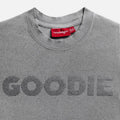 Rhinestone Goodie Baby Tee - Grey