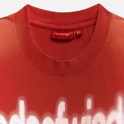 Metal Blur Tee - Washed Red