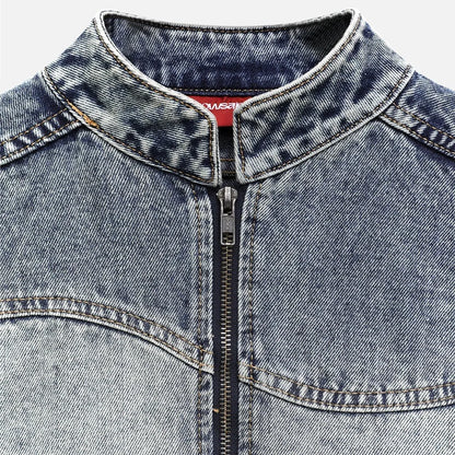 Contoured Denim Jacket - Blue