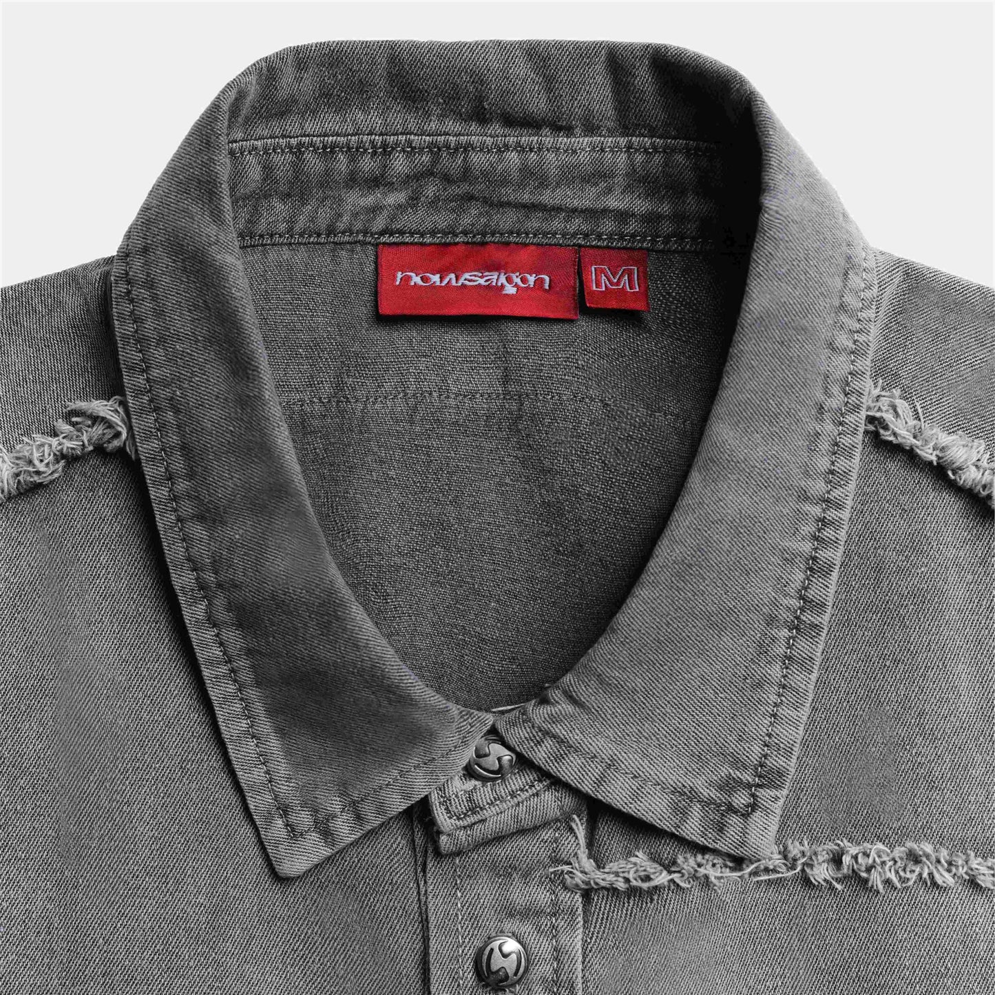 Denim Shirts - Grey