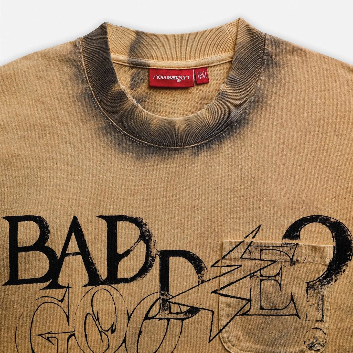 Pocket G&B Tee - Washed Brown