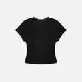 Ribbed Cutout Baby Tee
