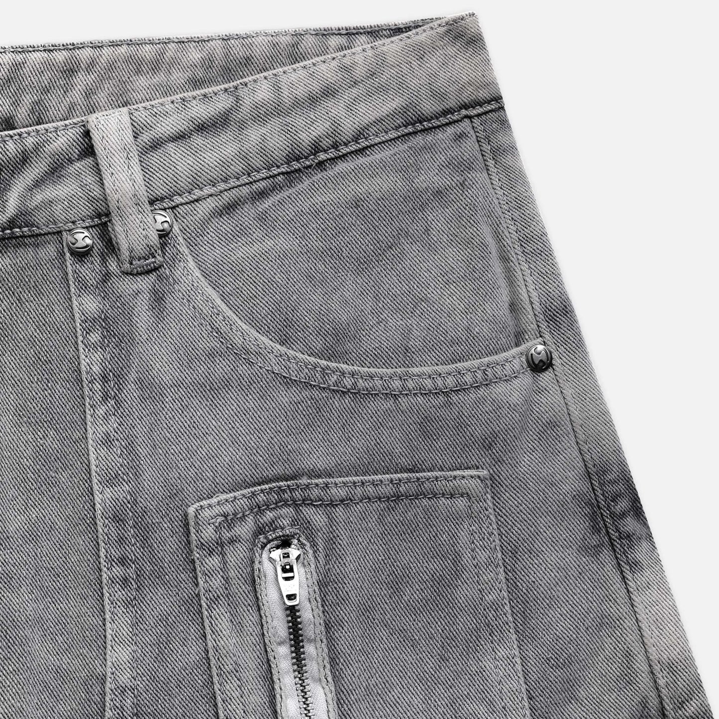 Dust Cargo Jorts - Washed Grey