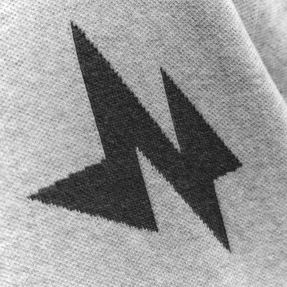 N Logo Knit Tee - Grey