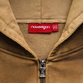 Patch Hoodie - Washed Brown