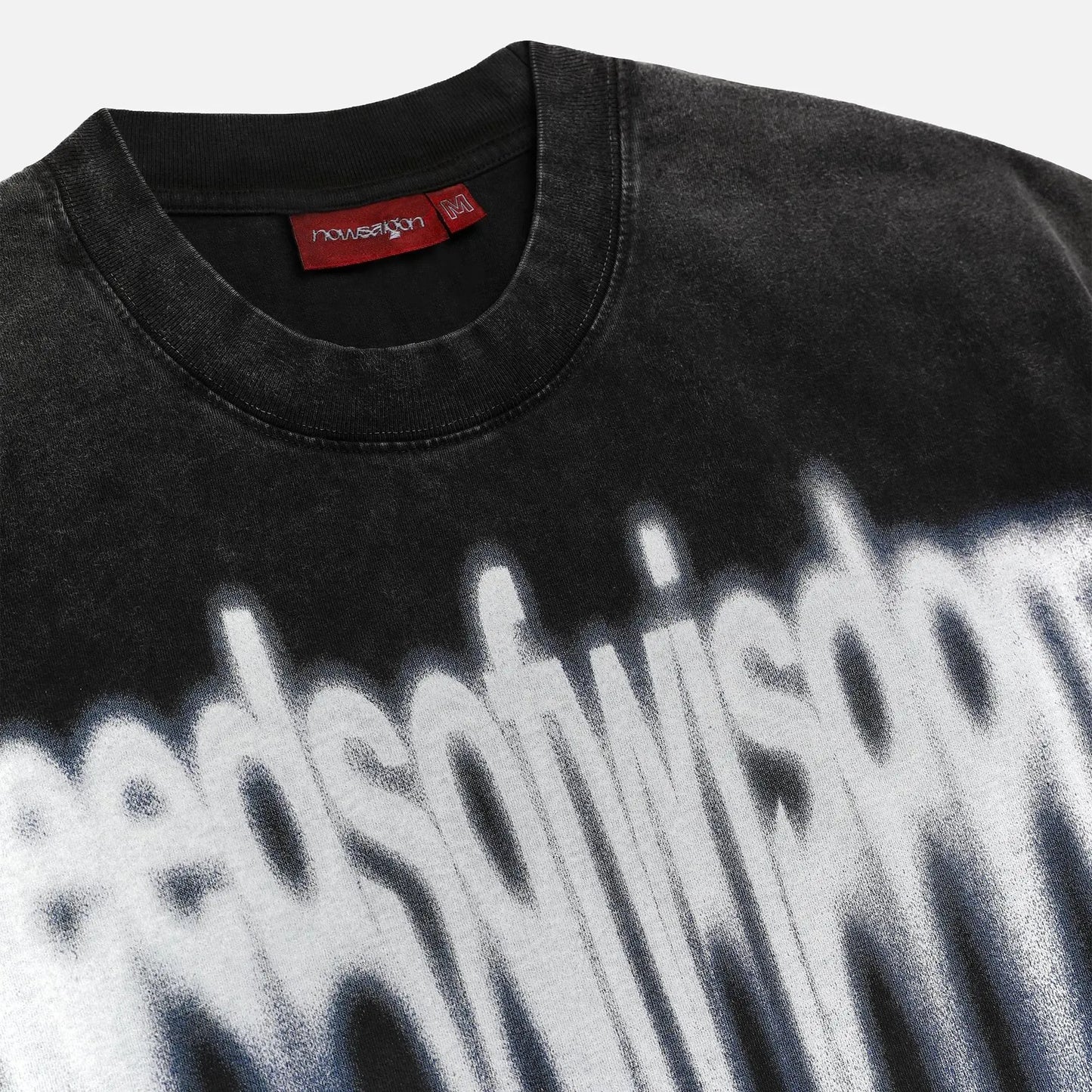 Metal Blur Tee - Washed Black