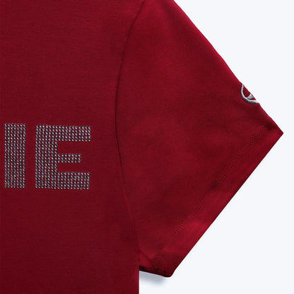 Rhinestone Baddie Baby Tee - Red